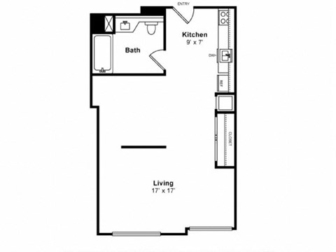 S3 2d Floor Plan, Sea Castle by Windsor, Santa Monica, CA 90401